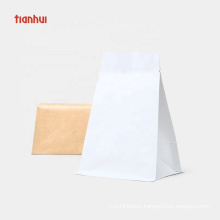 Unique 2 way foldable square paper stand up pouch with heat seal